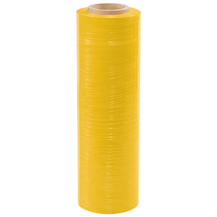 18" x 80 Gauge x 1500' Yellow Cast Hand Stretch Film