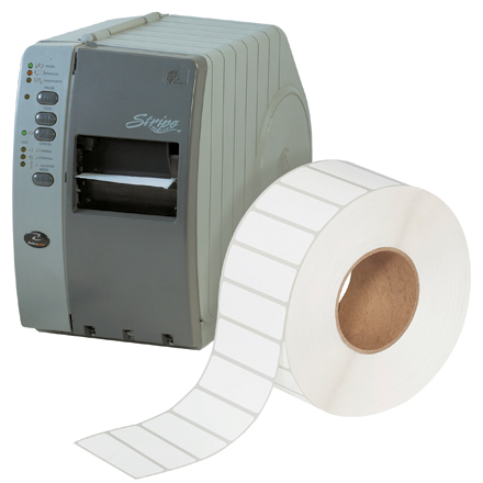 3 x 1" White Removable Thermal Transfer Labels